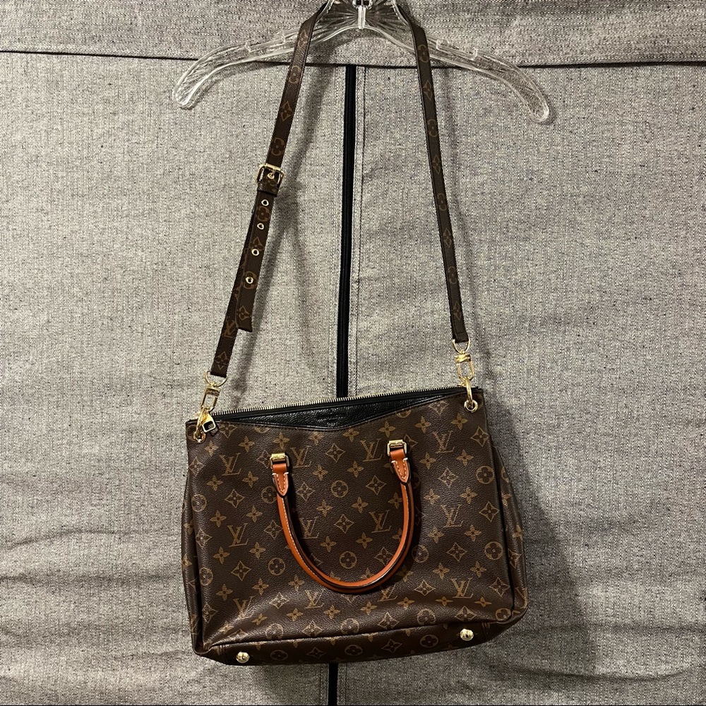 Designer monogram cross body satchel tote bag